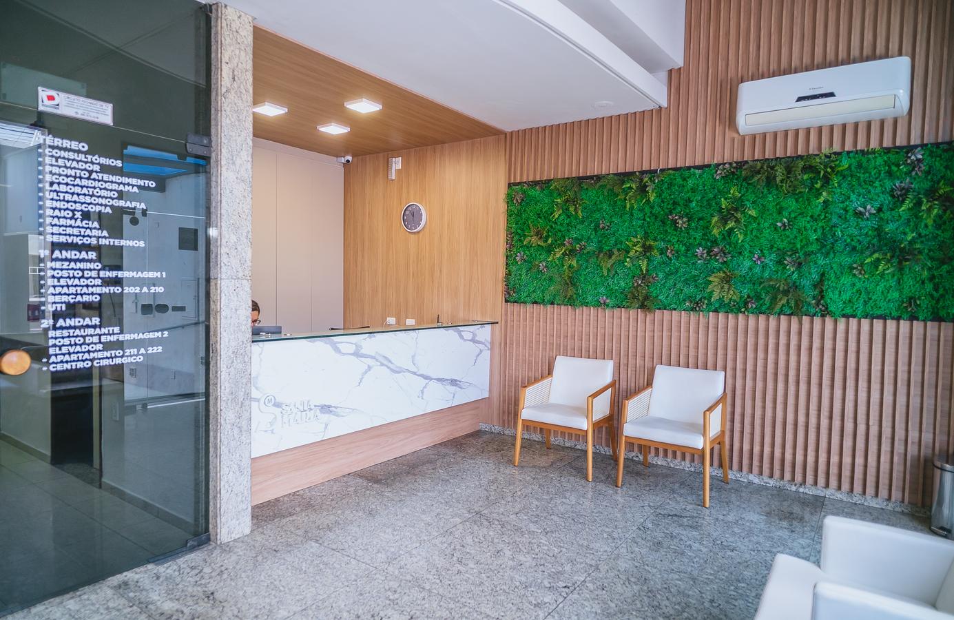 Recepção do Hospital Santa Maria